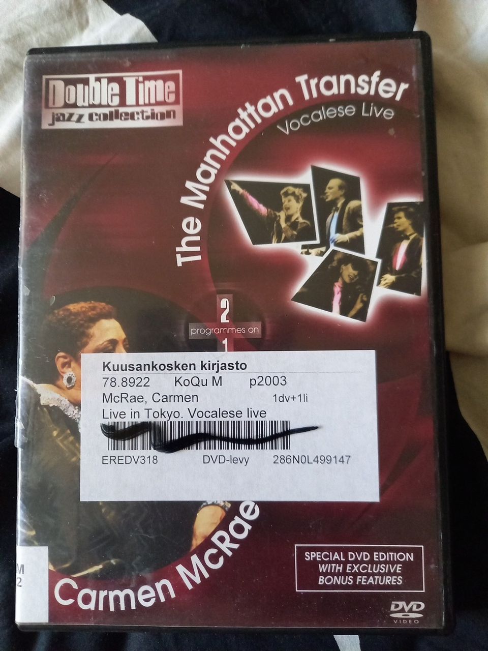 DVD : The Manhattan Transfer + Carmen McRae