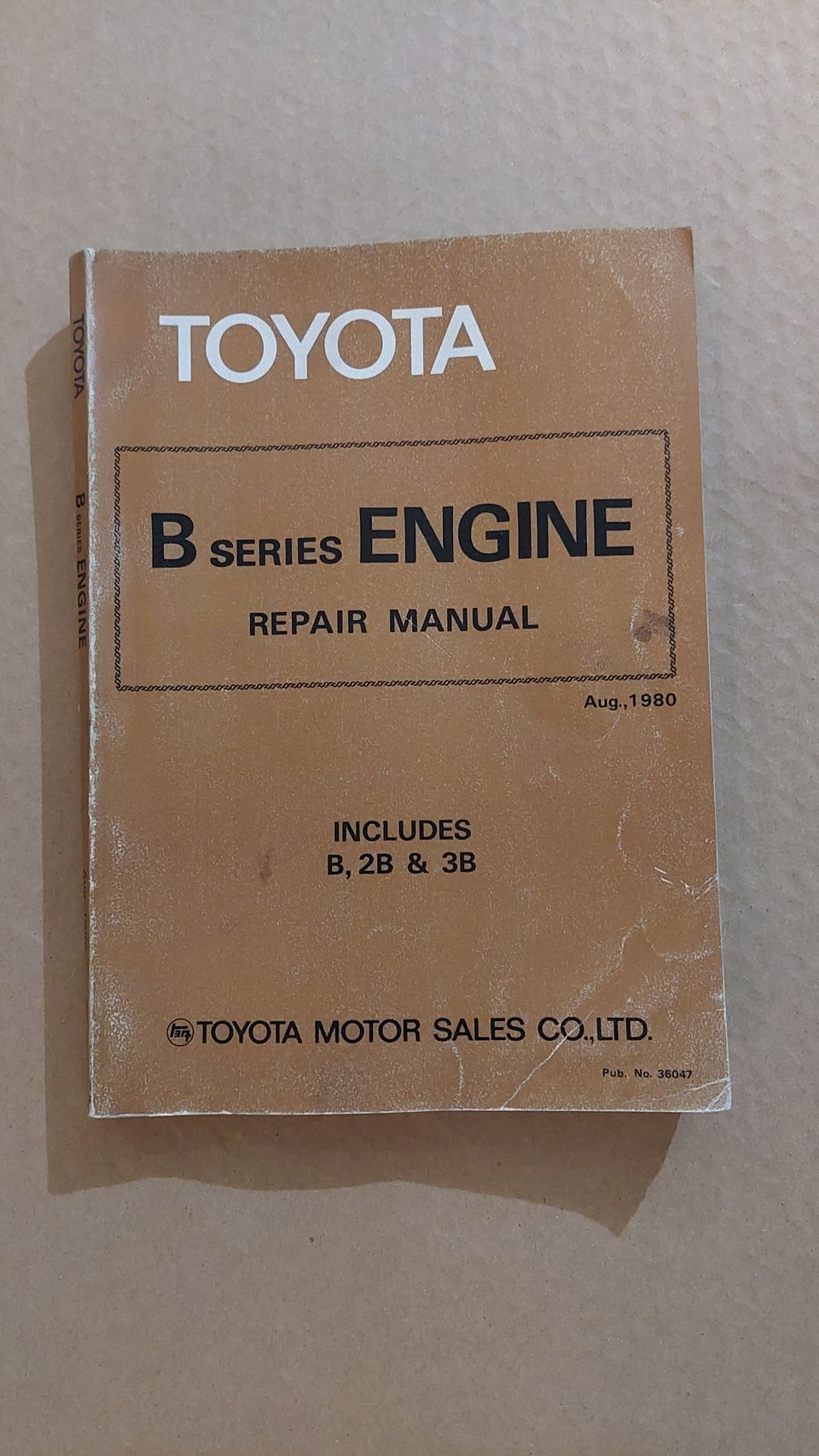 Toyota B series engine repair manual