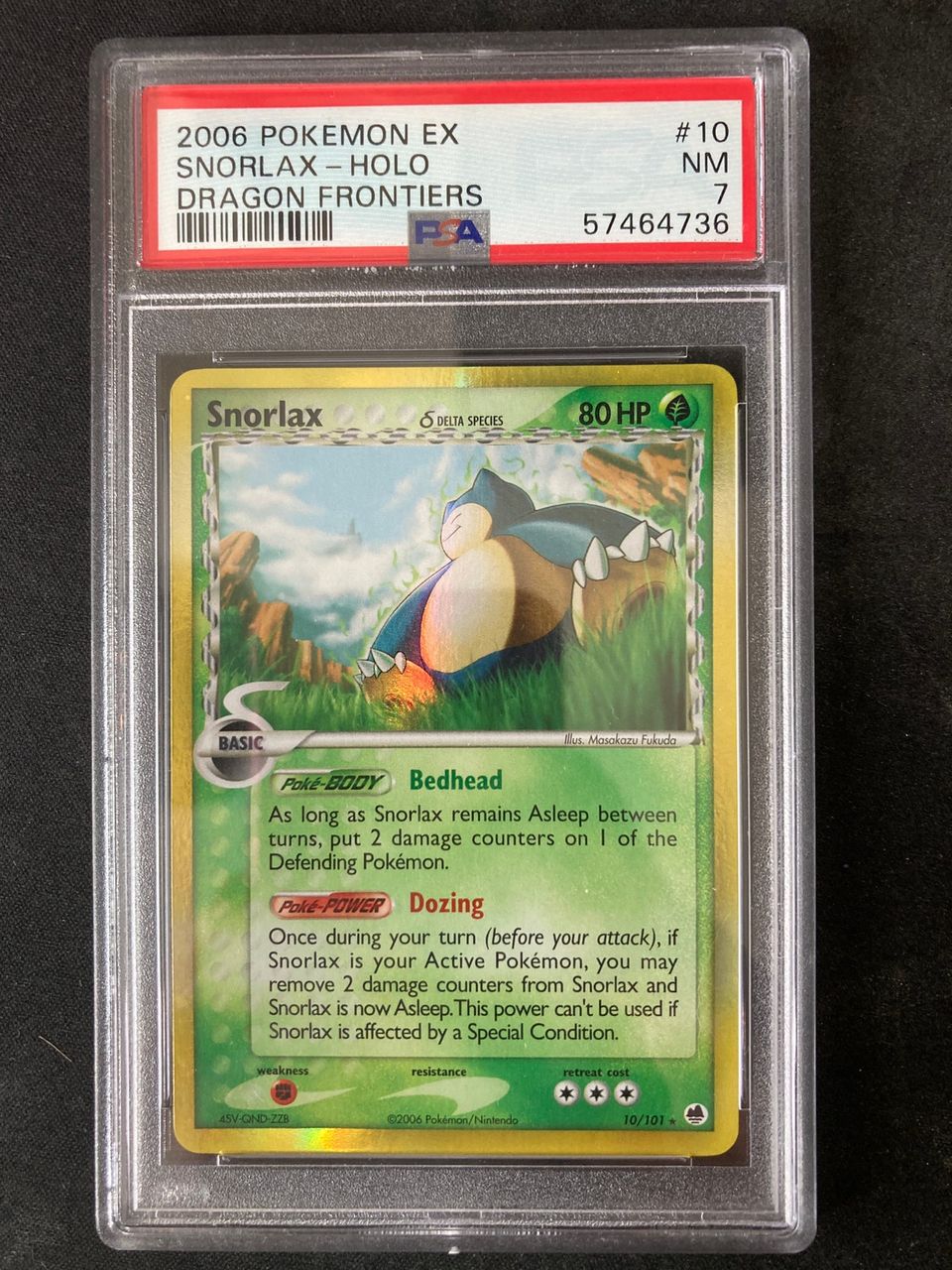 PSA Snorlax Holo