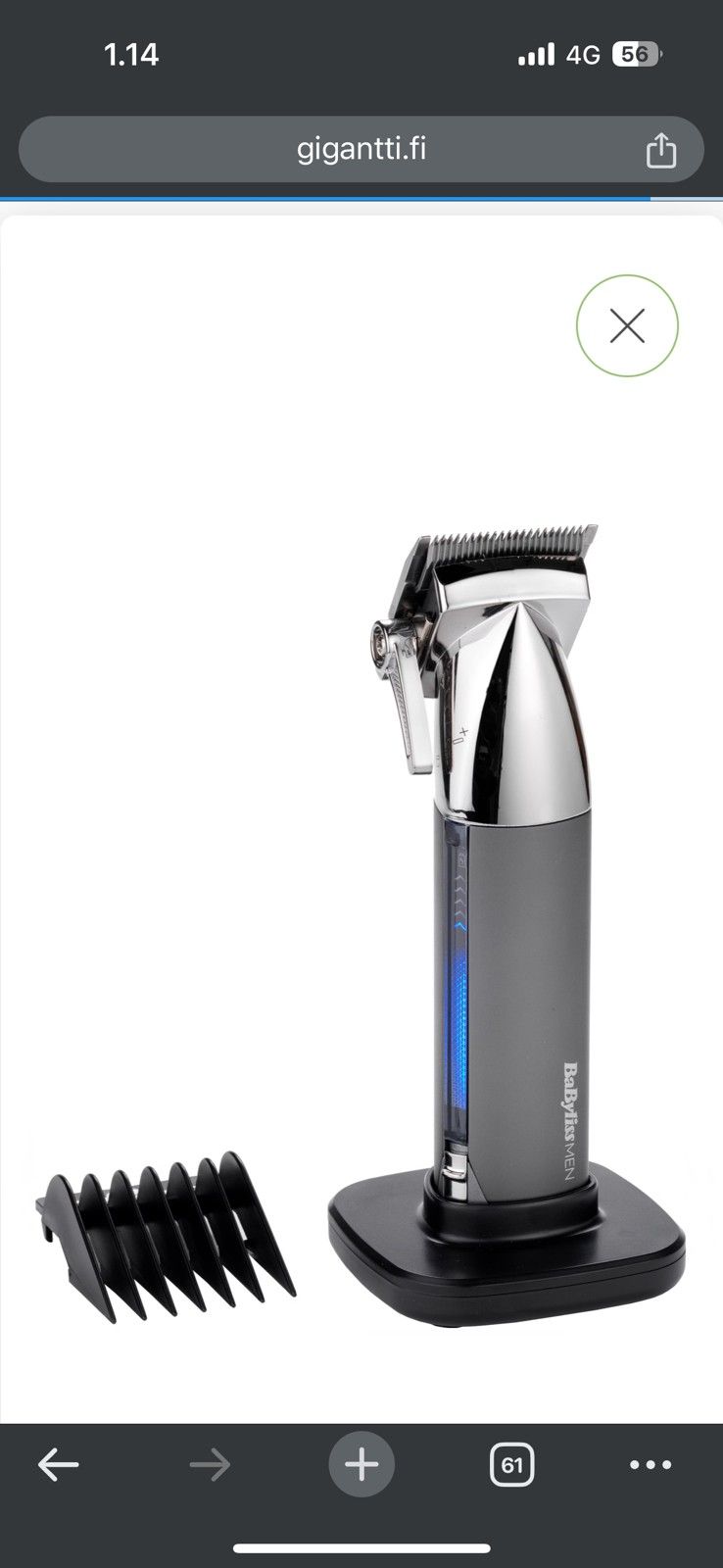 Babyliss men super x metal hair trimmer