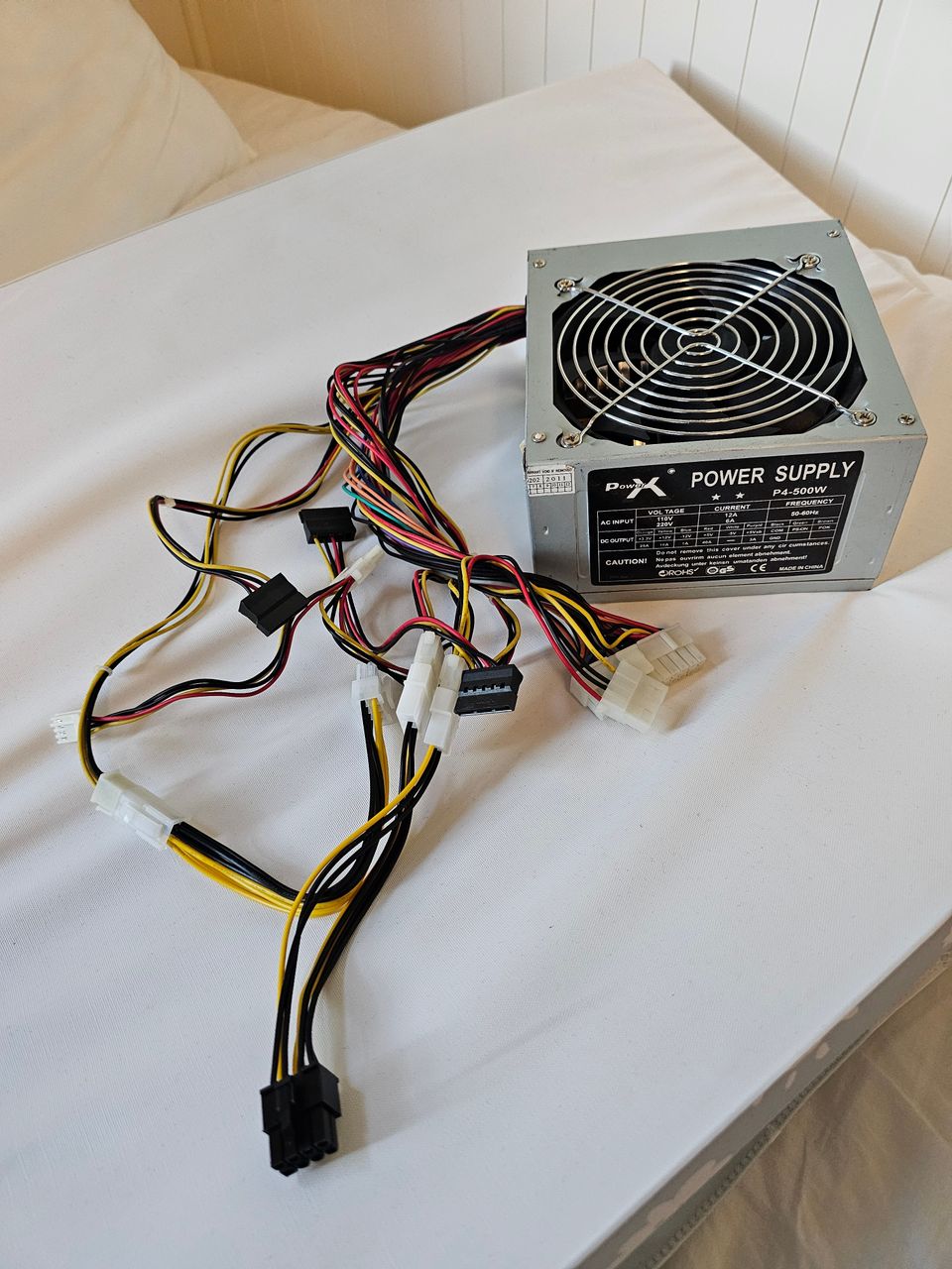 PSU virtalähde tietokone 500W