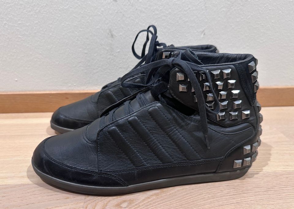 Y-3 mustat nahkaiset sneakers, koko 41