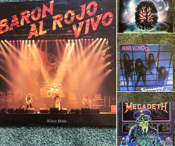 Heavy-vinyylejä: ASTHAROTH, MEGADETH, BARON ROJO, GIRLSHOOL