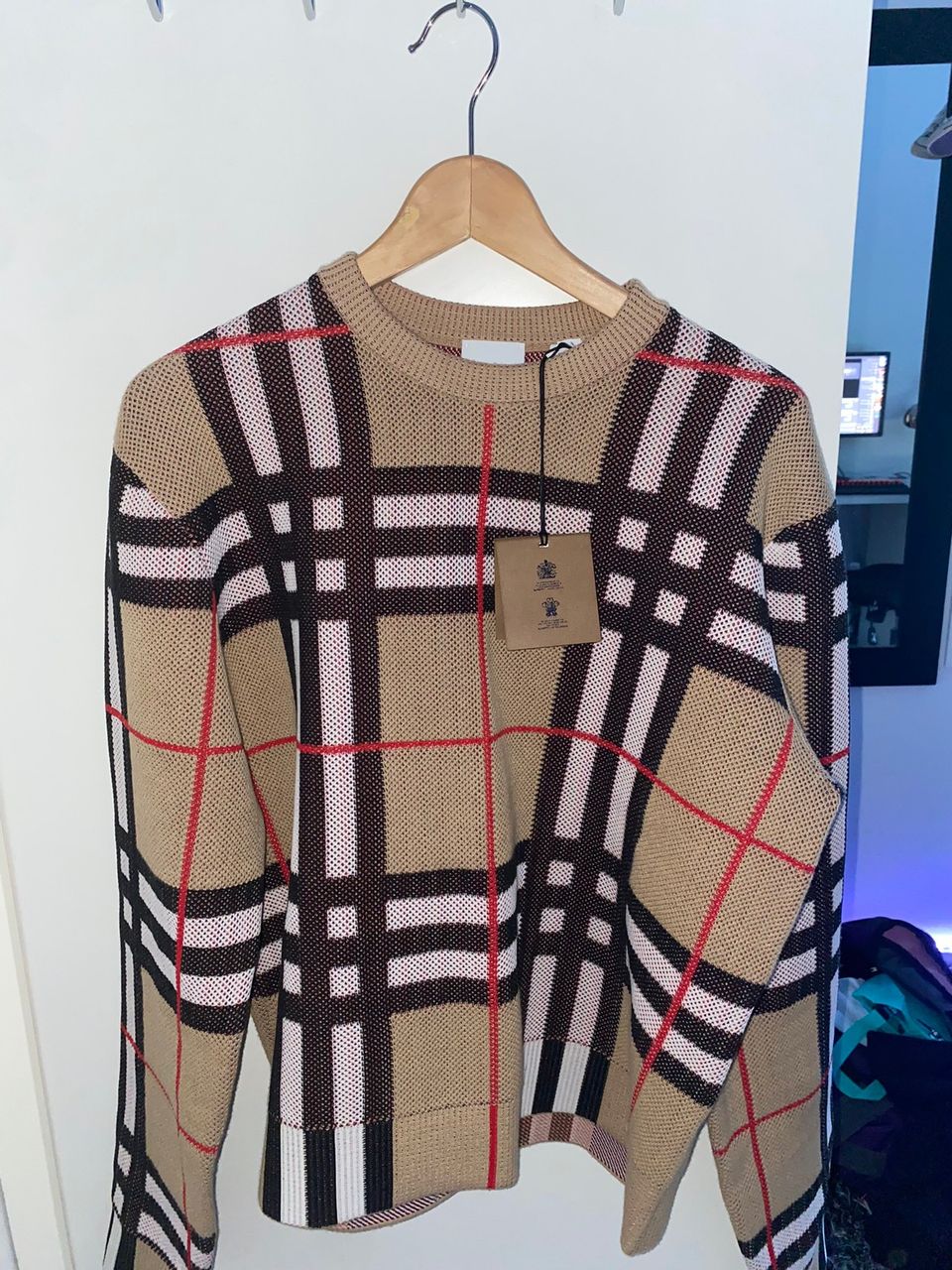 Burberry checked knitted jumper - Neule