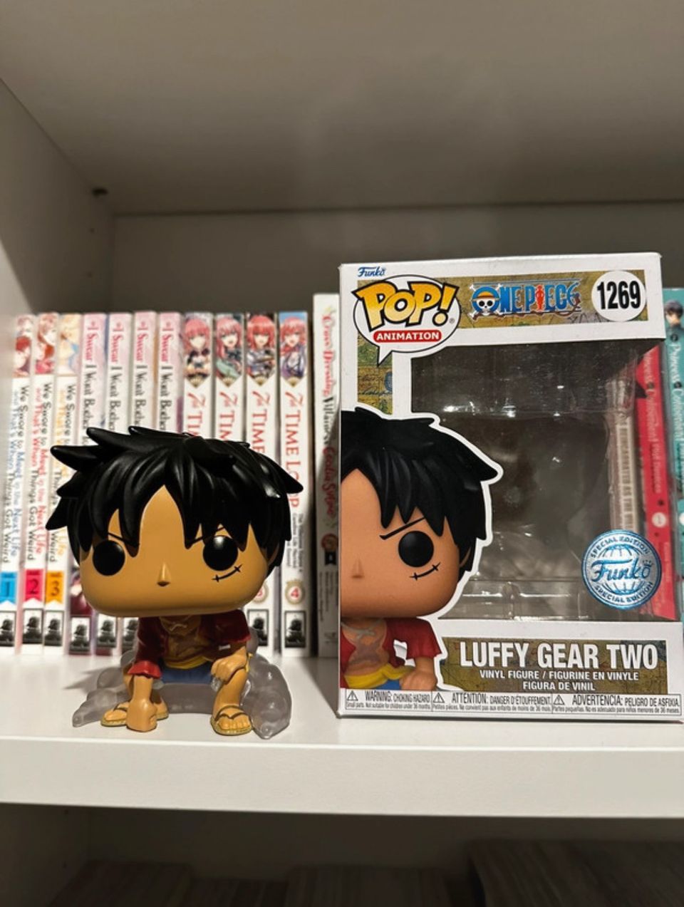 One Piexe Luffy Gear Two Funko Pop figuuri