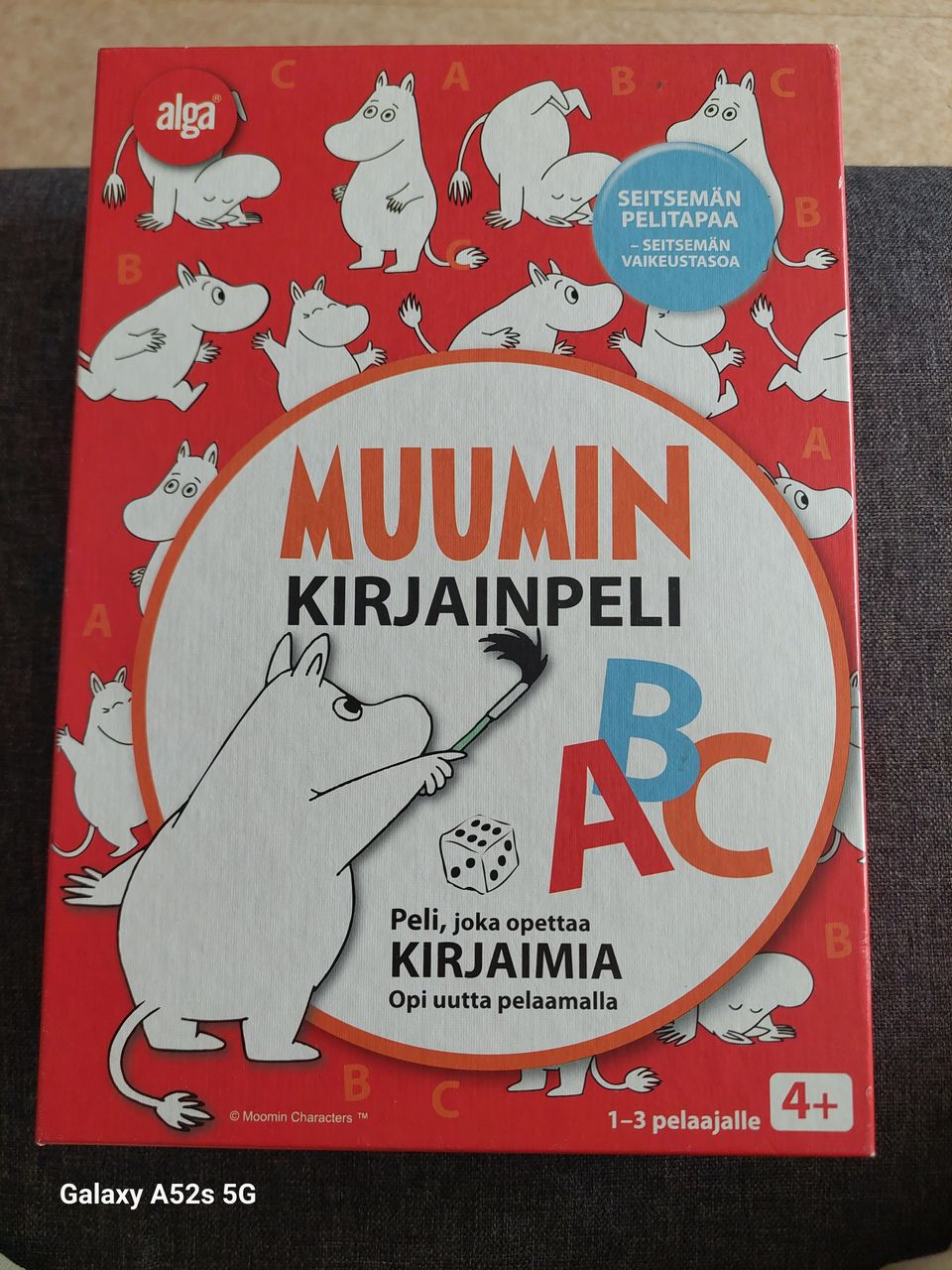 Muumin kirjain peli