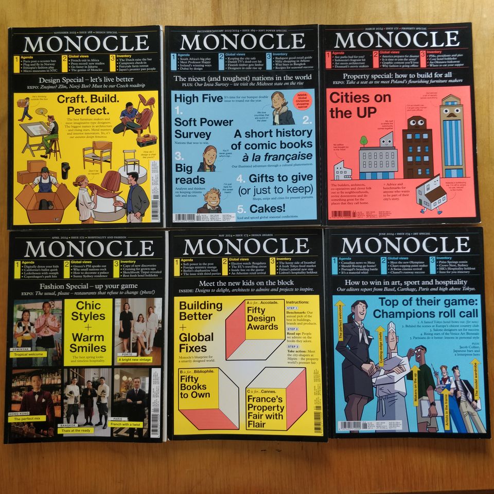 Monocle lehdet 2023-24