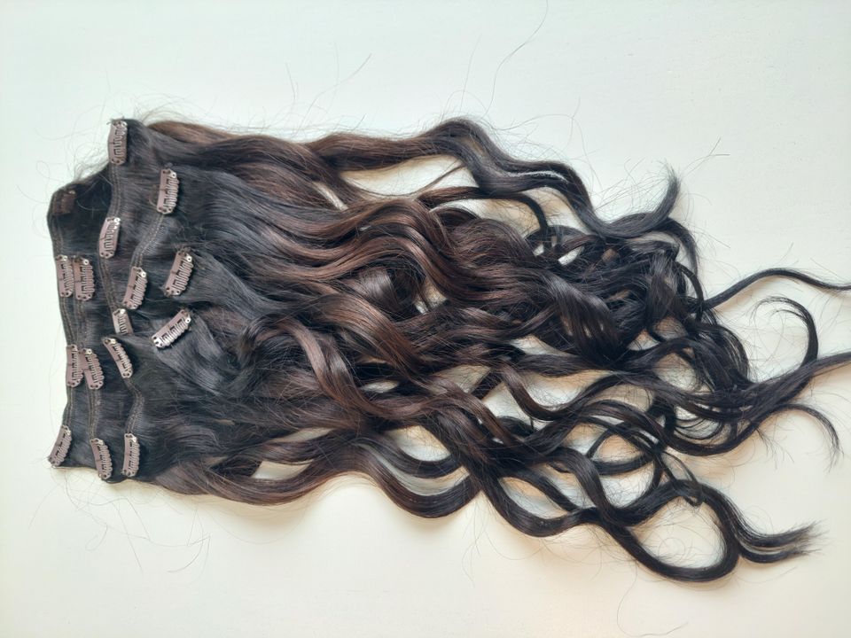 VARATTU Rapunzel clip-on set 7 pieces 2.0 Dark Brown