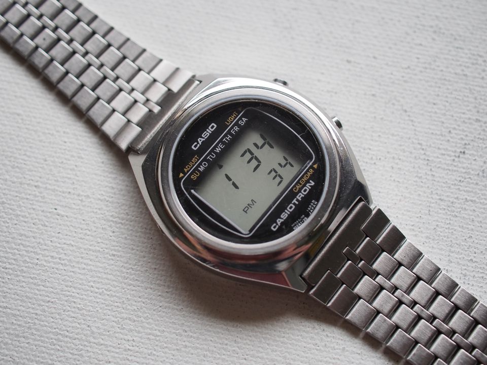 Casio Casiotron digitaalikello,70 luvulta.