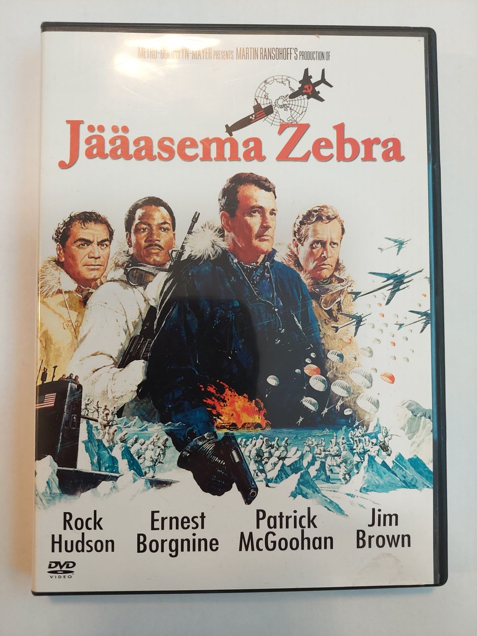 Jääasema Zebra DVD Alistar MacLean elokuva