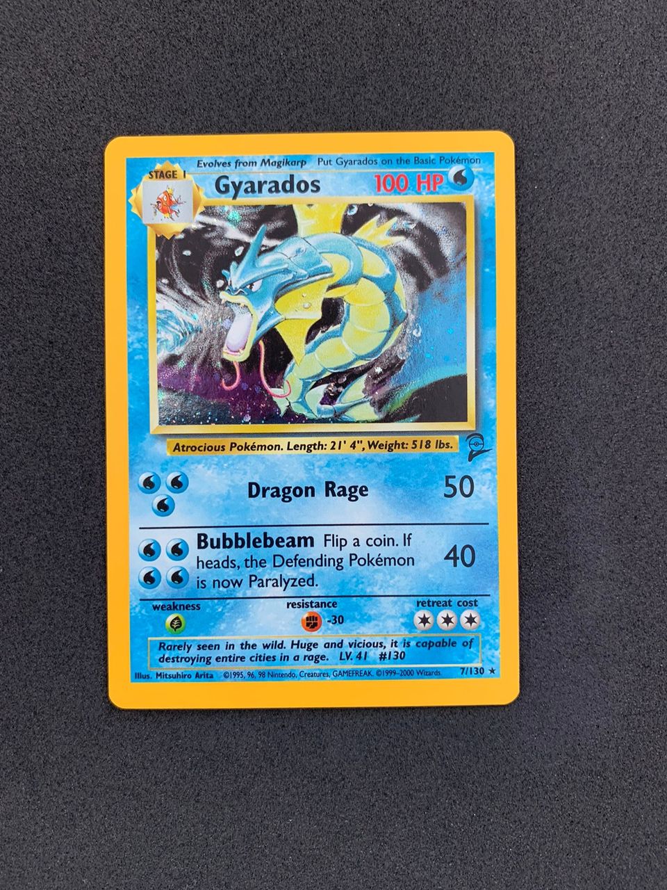 Gyarados Base Set 2 Holo Pokemon kortti