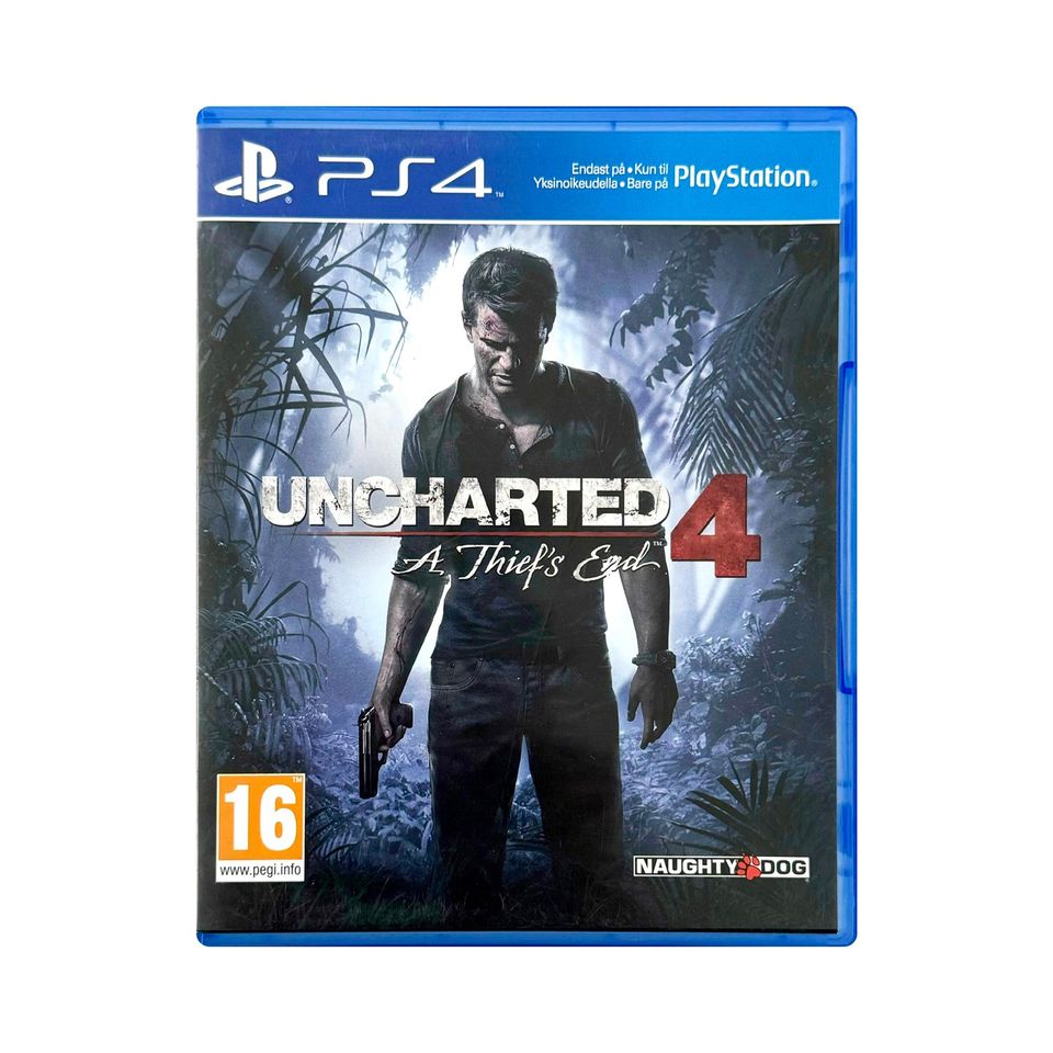 ✅🎮 Uncharted 4 - PS4/PS5 💥+löytyy paljon muita pelejä