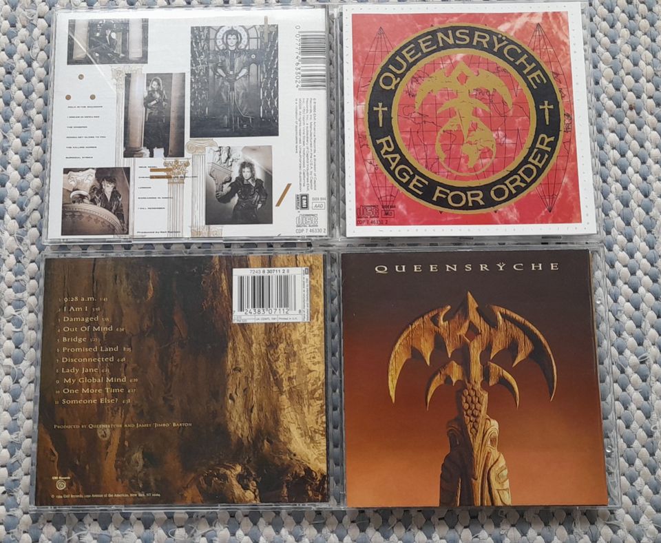 QUEENSRYCHE Rage for order ja Promised land cdt