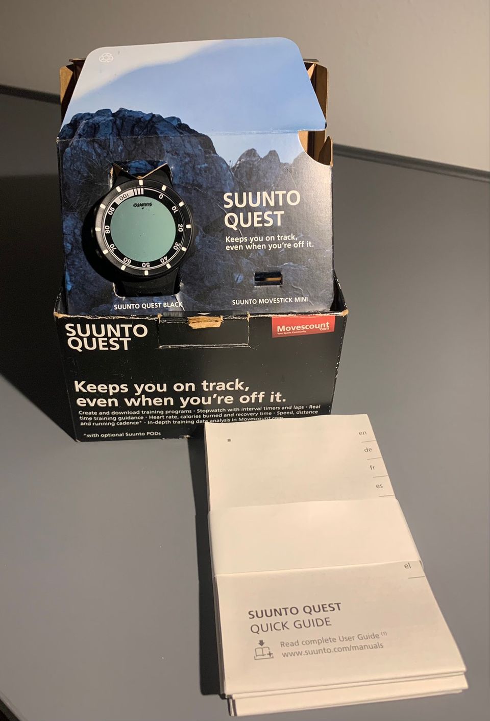 Suunto Quest black käyttämättömiä