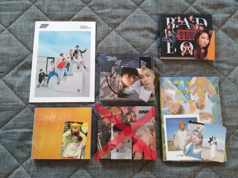 kpop ONF & Red Velvet albumeita