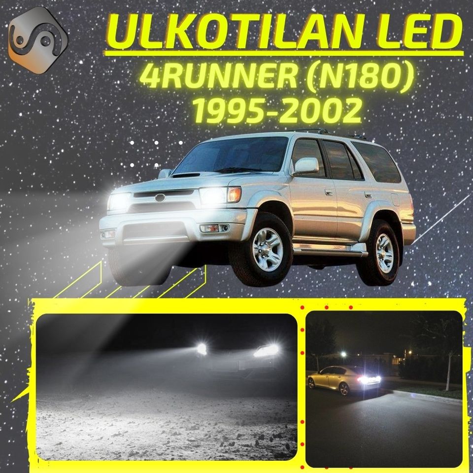 TOYOTA 4RUNNER (N180) 1995-2002 KIRKKAAT Ulkoiset LED Valot ; Lähivalot ; Ajoval