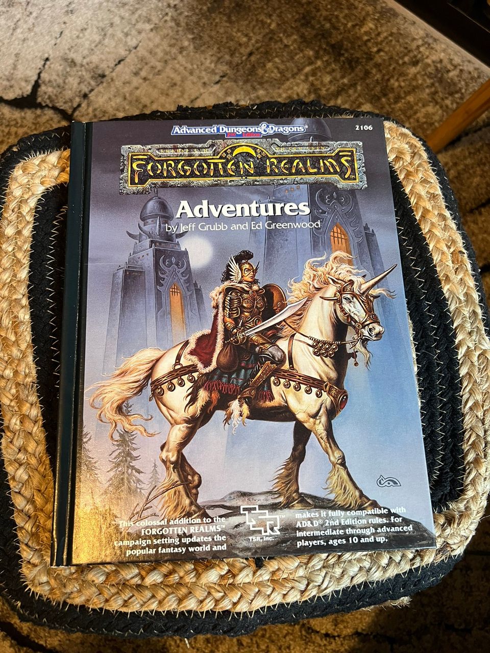 Advanced Dungeons & Dragons Forgotten Realms Adventures (huippu kunto)