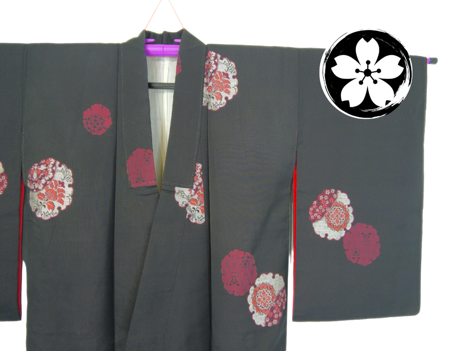 vintage silkki kimono