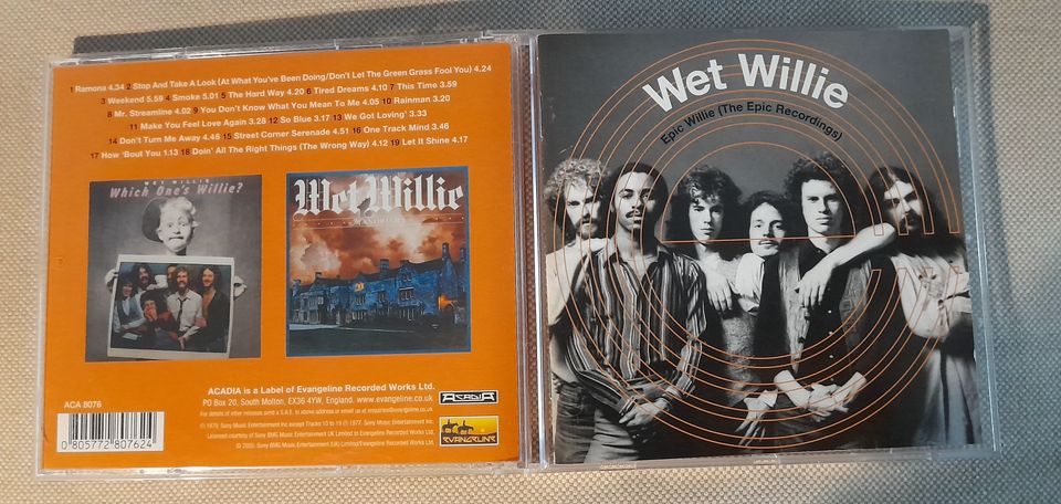 WET WILLIE The Epic Recordings cd