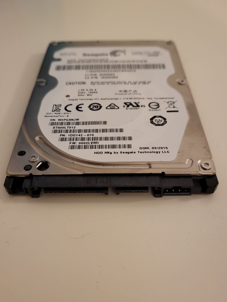 Seagate 500GB 2,5" 5400rpm sata kovalevy