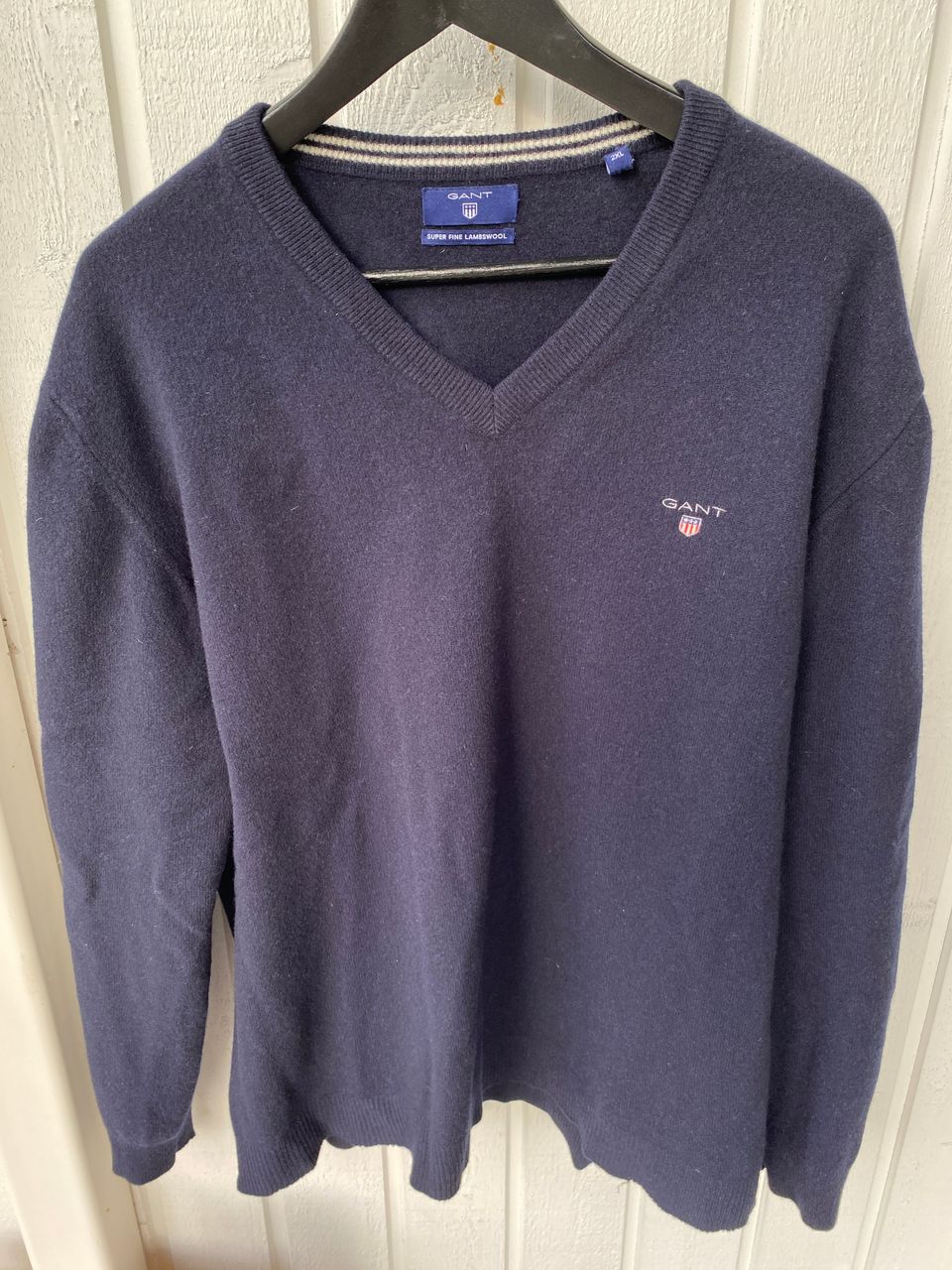 GANT tummansininen 100% villaneule 2XL