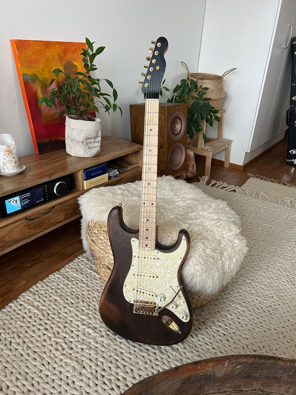 Stratocaster telecasterin kaulalla