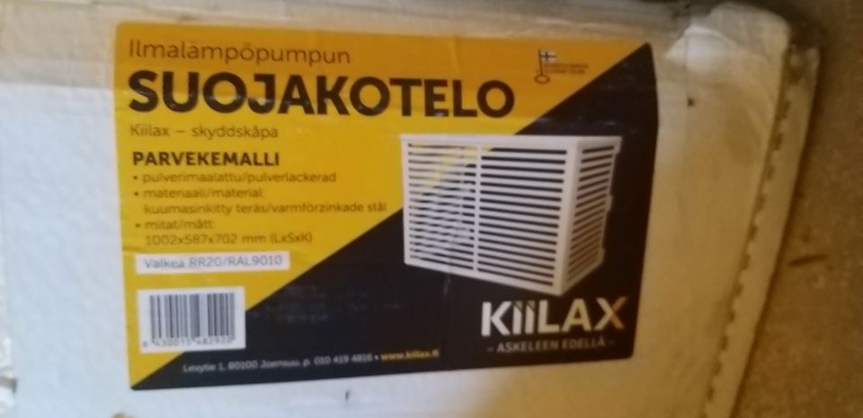 Ilmalämpöpumpun suojakotelo