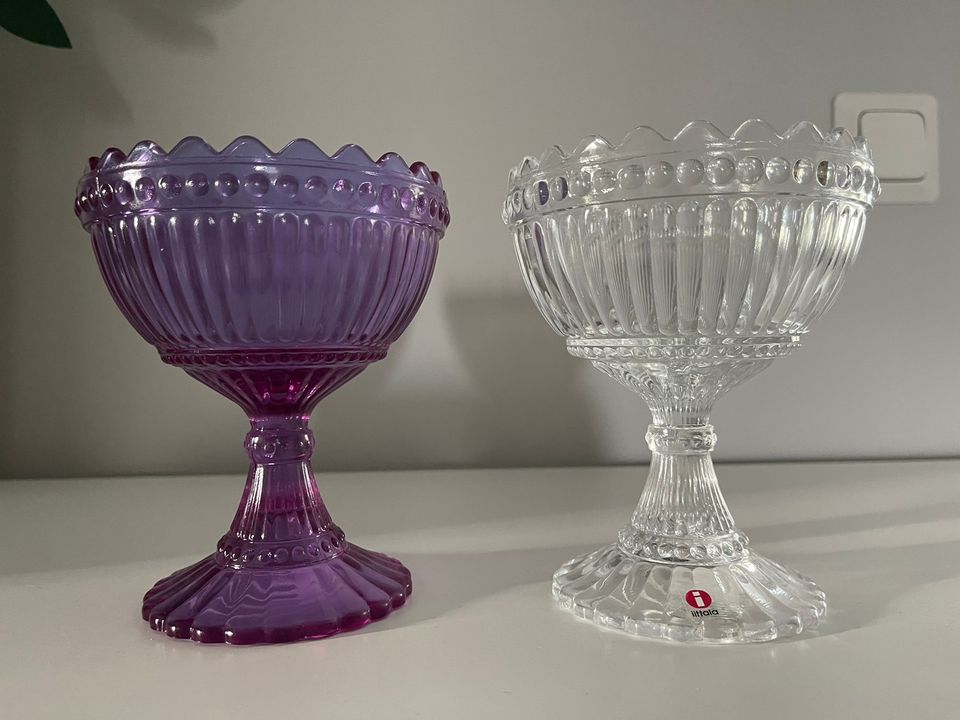 Iittala / marimekko Mariskooli Ametisti (v.88-92) ja Kirkas