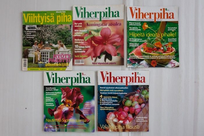 5 kpl Viherpiha -lehti v. 2001-2005