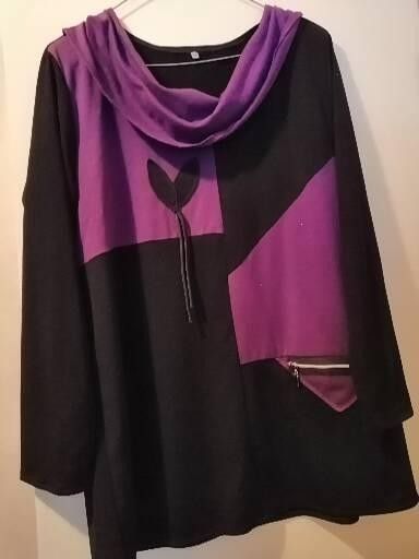 Musta/violetti pusero xxxl