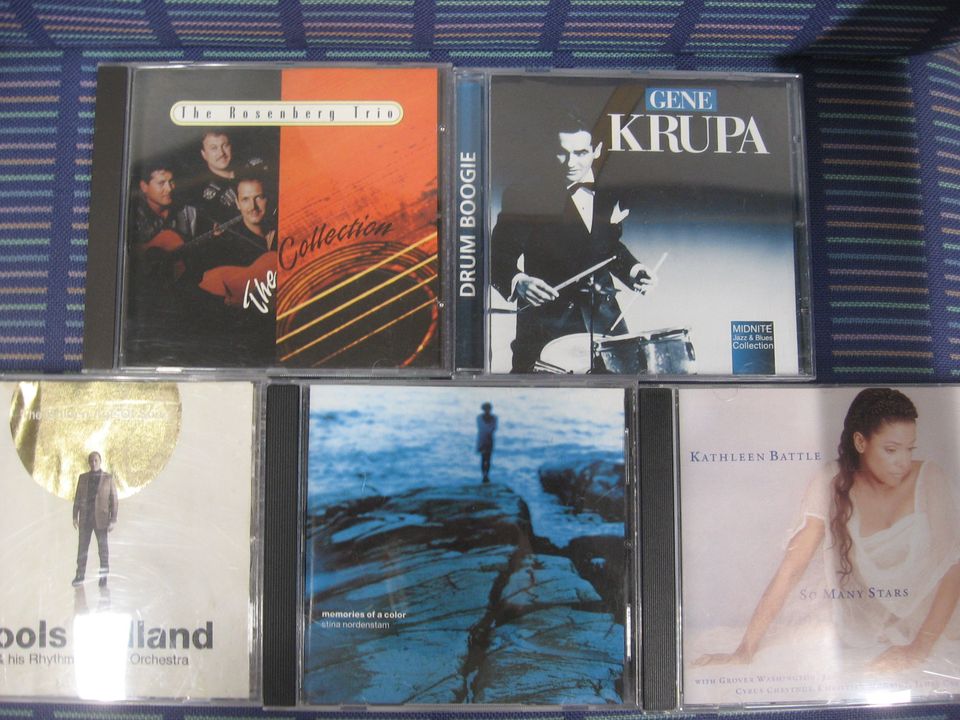 The Rosenberg Trio, Gene Krupa, Kathleen Battle, Ute Lemper, Ella Fitzgerald