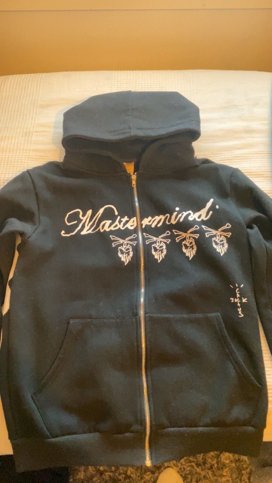 Travis Scott Cactus Jack For Mastermind Skull Zip Up Hoodie