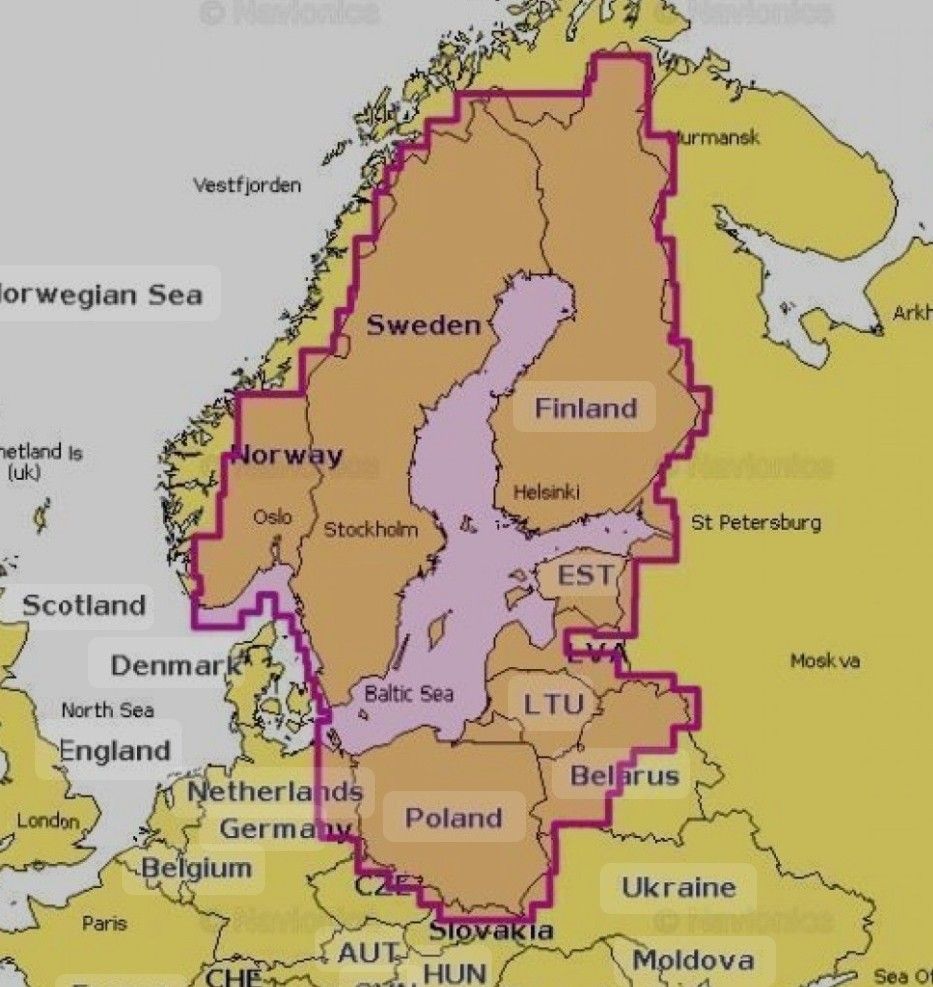 Navionics+ EU644L merikartat