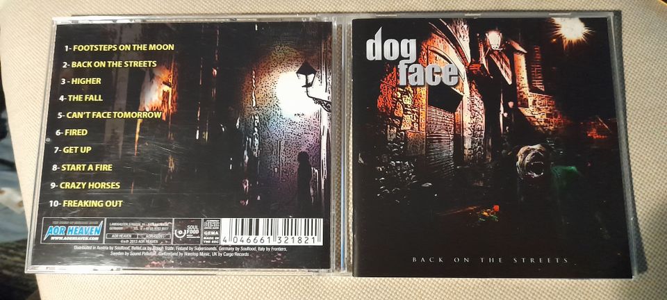 DOGFACE Back on the streets cd (Mats Leven)