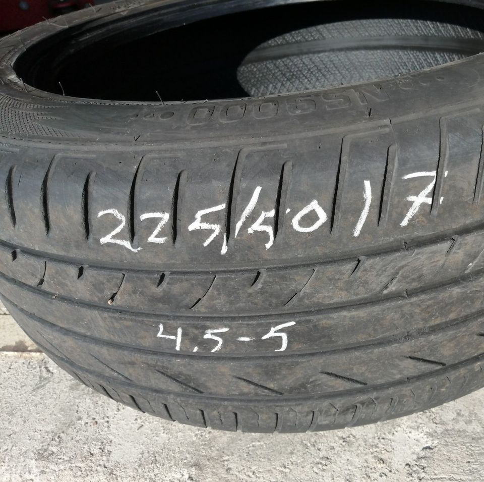 1kpl 225/50R17 kesärengas sis työt