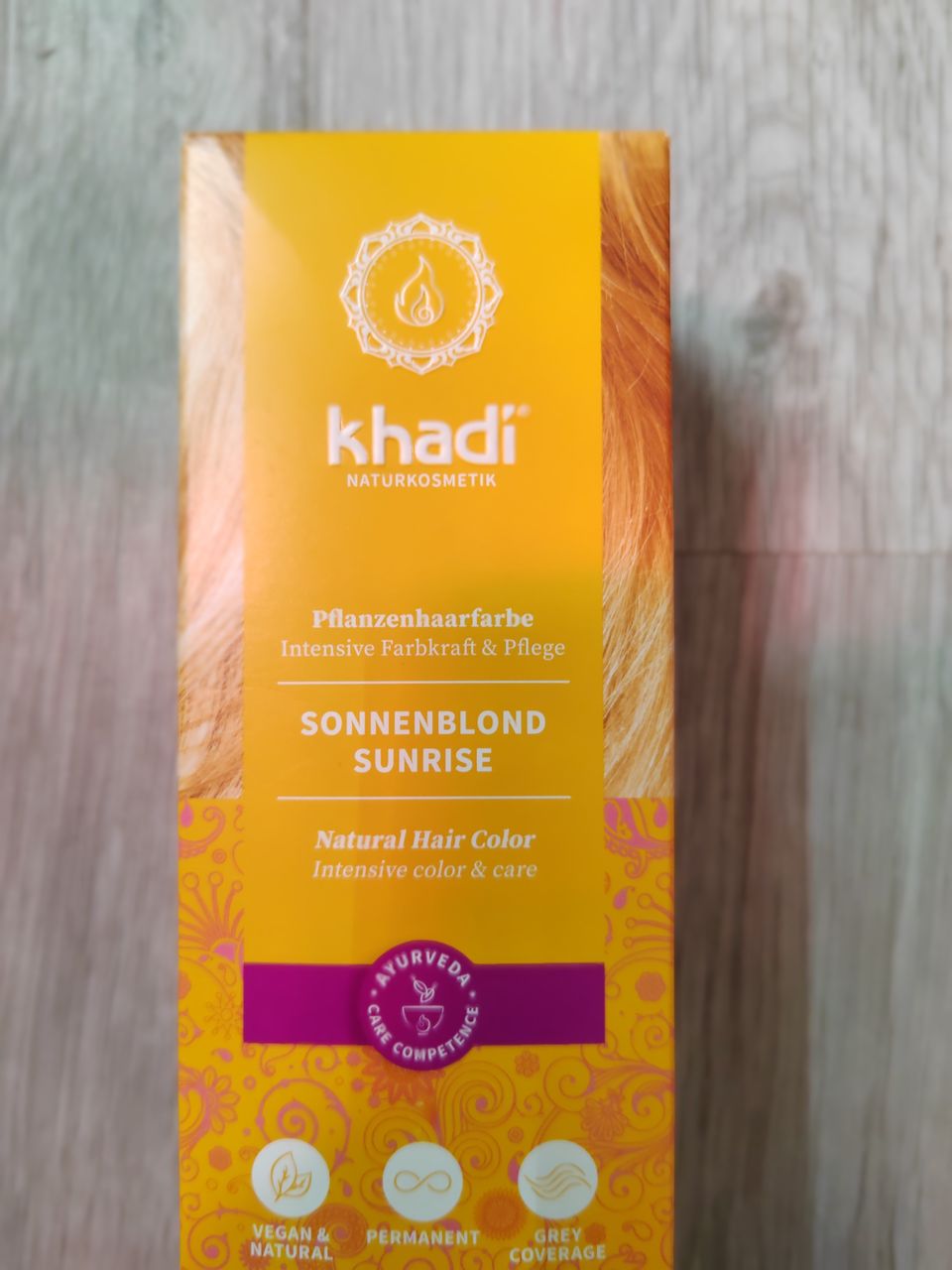 Khadi Natural Hair Color Sonneblond Sunrisehiusväri