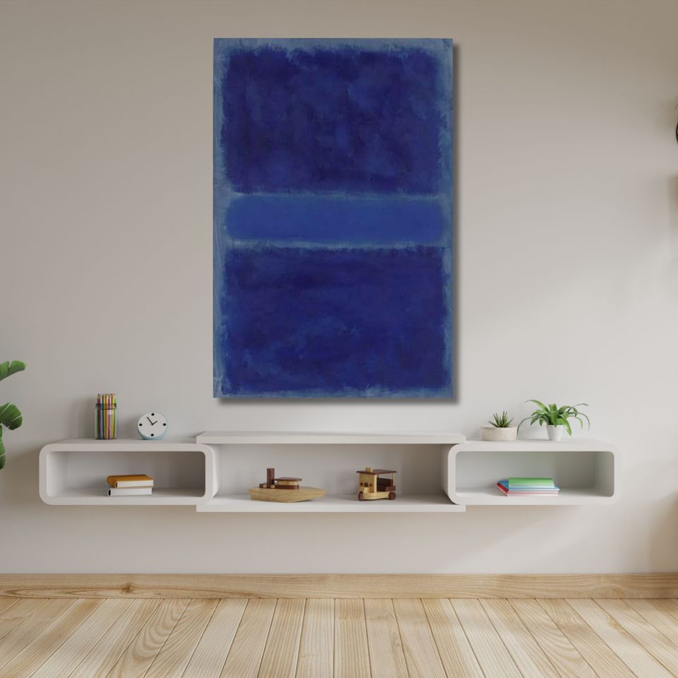 Uusi "Dark Blue Rothko" Canvas Taulu