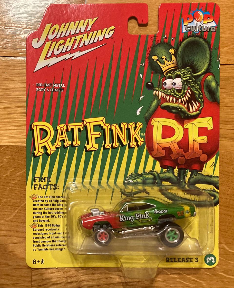 Johnny Lightning Pop Culture 70 Dodge Super Bee Rat Fink RF Mopar