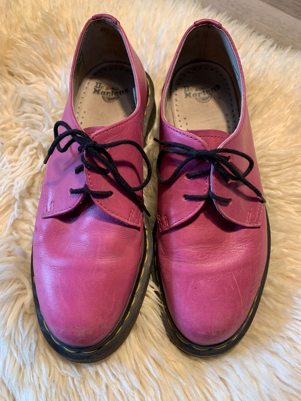 Pinkit Dr Martens -kengät, koko 38 (UK 5)