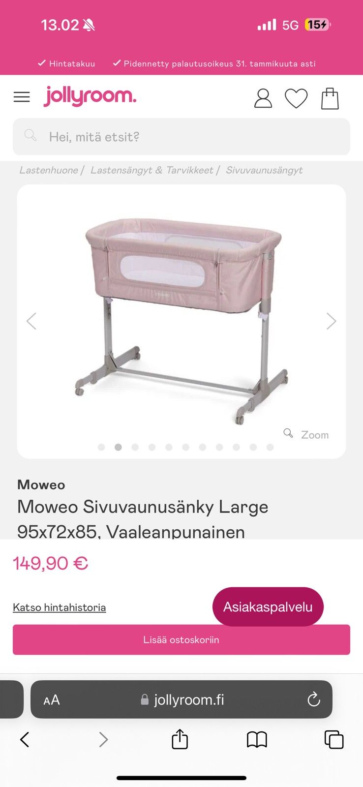 Sivuvaunusänky