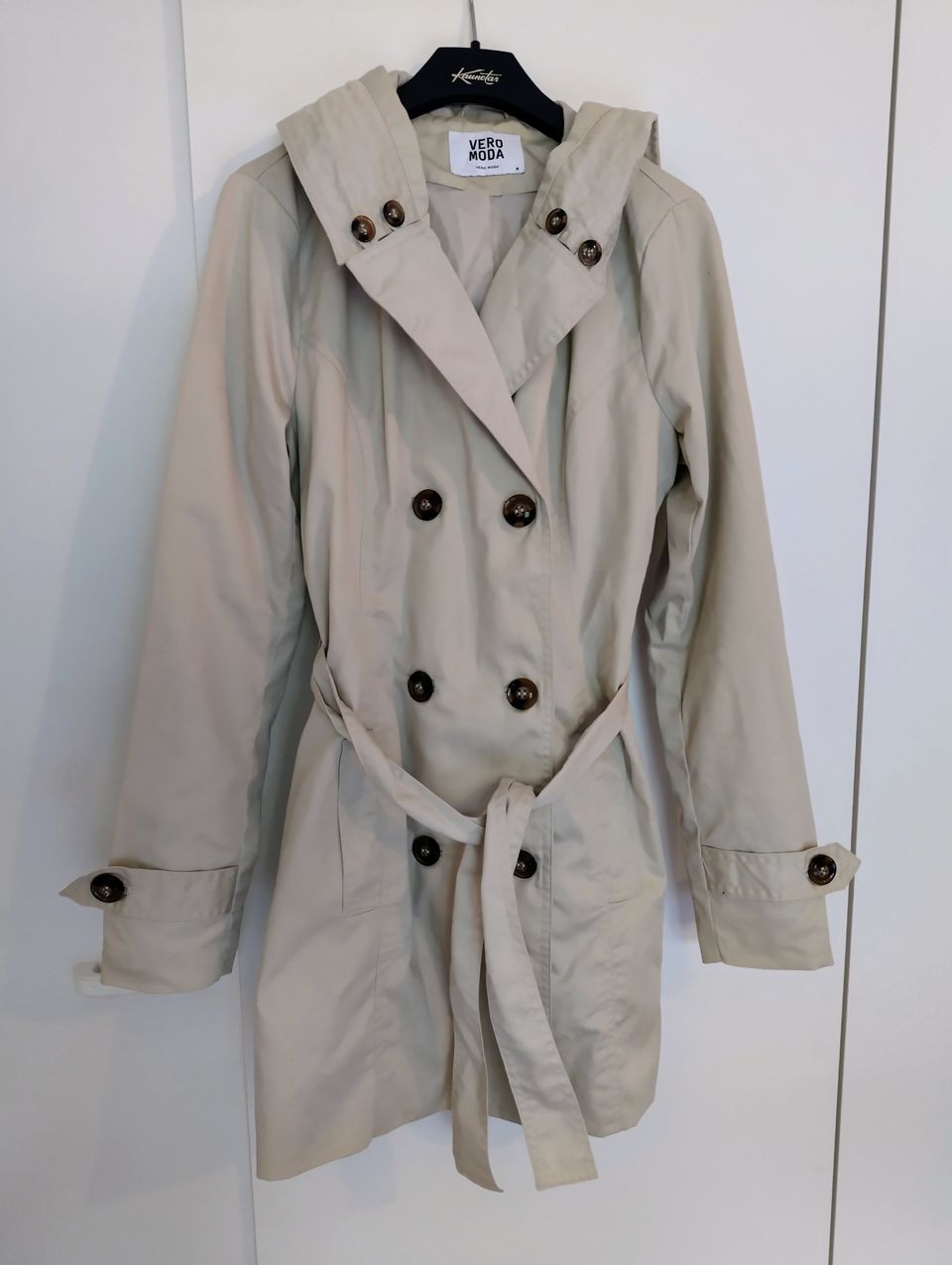 Beige trenssitakki (M)