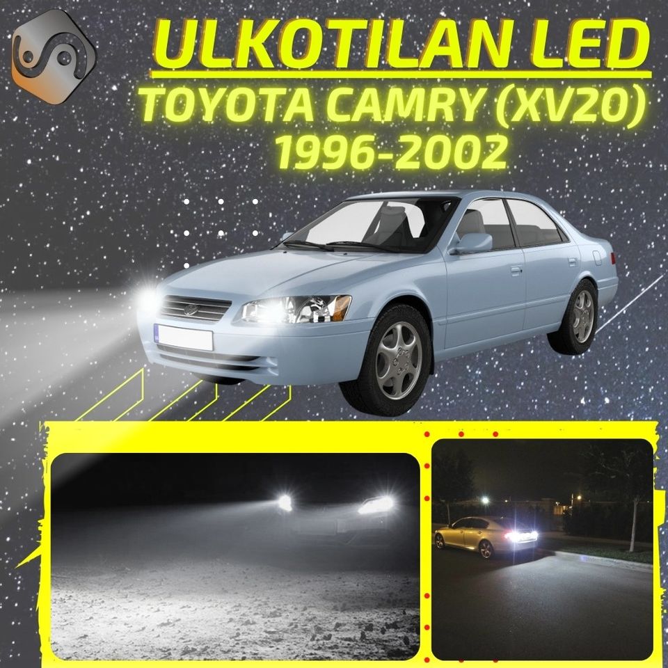 TOYOTA CAMRY (XV20) 1996-2002 Kirkkaat Ulkoiset LED Valot ; Ajovalot ja Muut