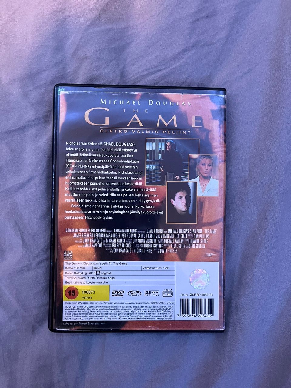 The game dvd