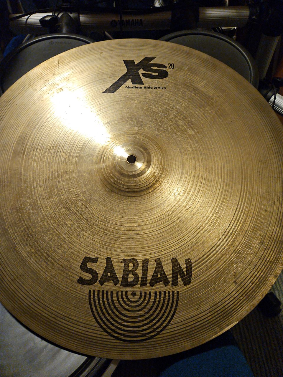 Sabian xs20, ride 20, hihat 14, crash 18