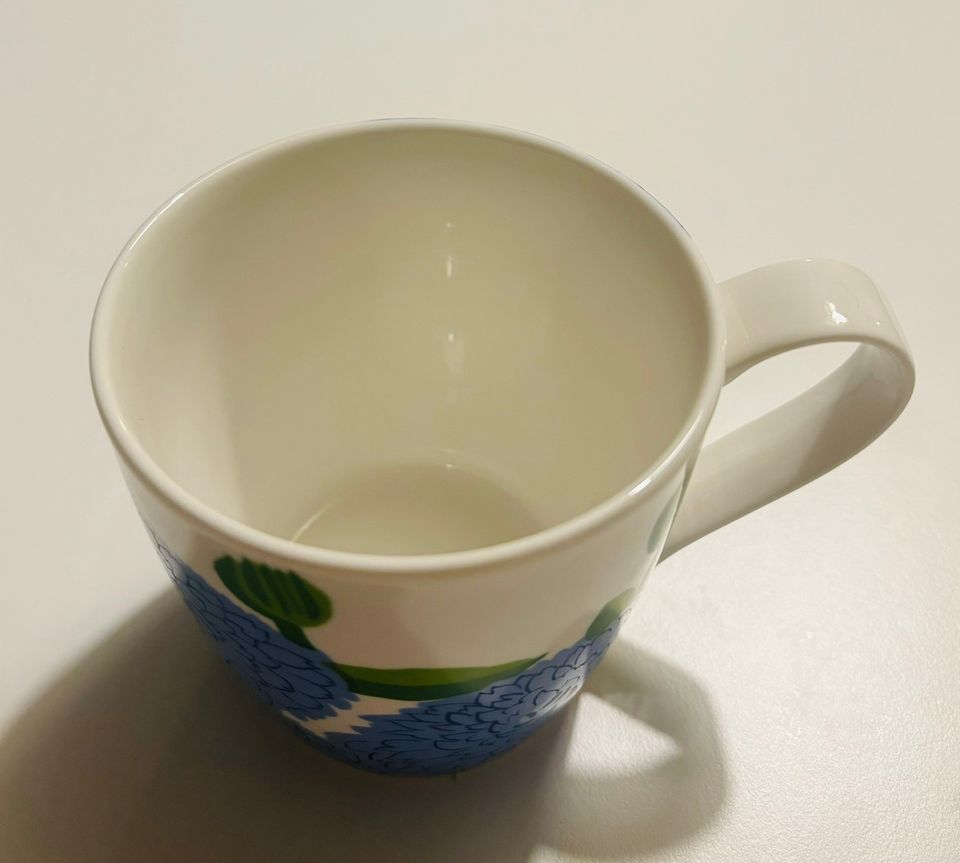 Marimekko(Iittala) Primavera muki (Suomen sininen). Hieno ja tyylikäs