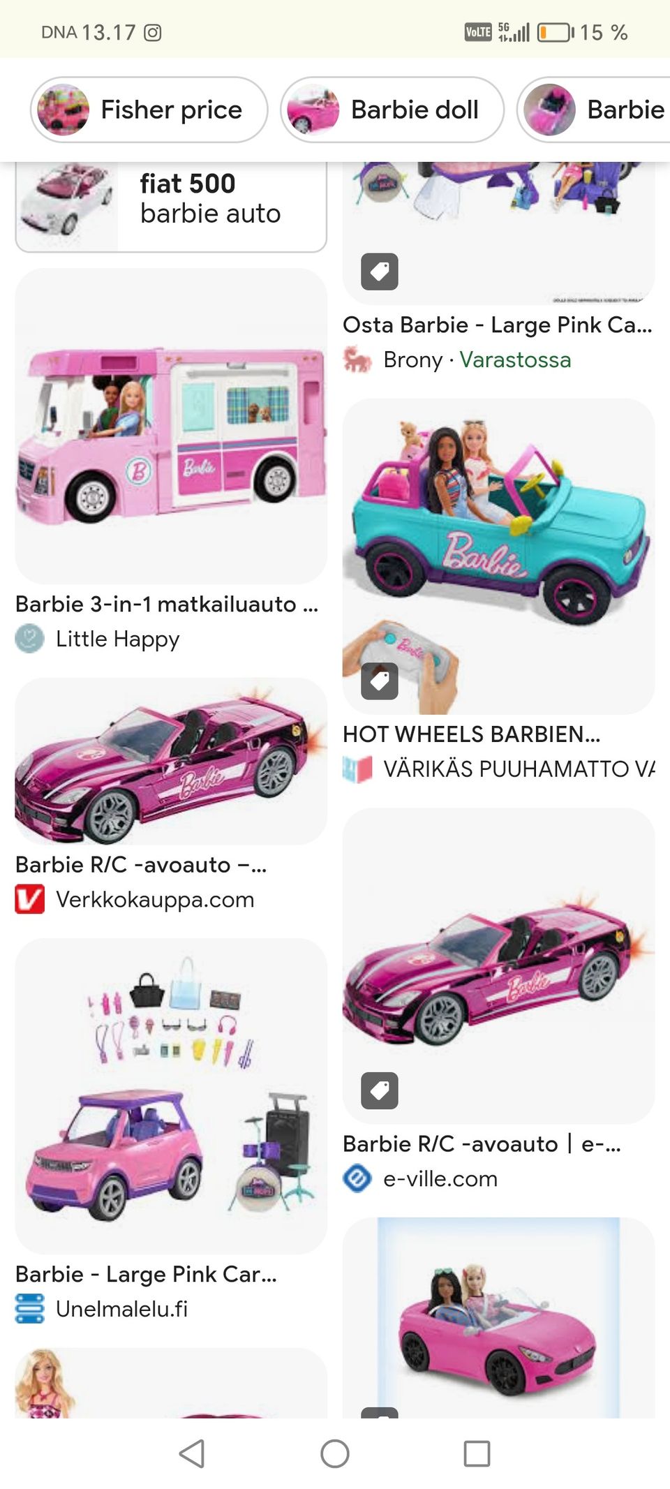 Barbie auto