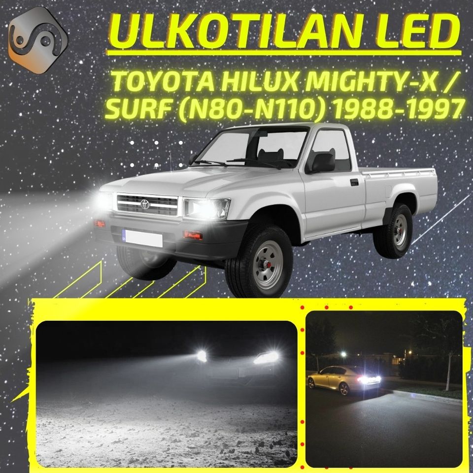 TOYOTA HILUX (N80-N110) 1988-1997 Kirkkaat Ulkoiset LED Valot ; Ajovalot ja Muut