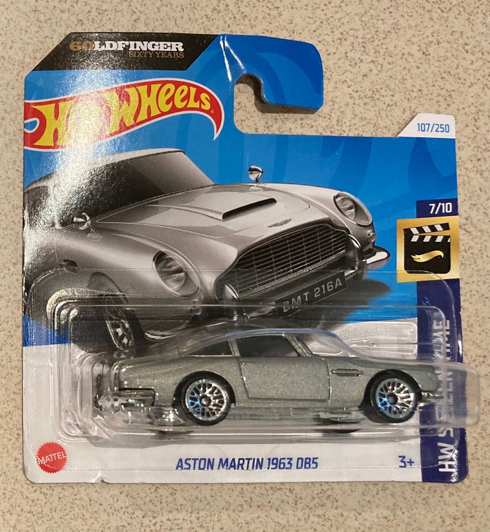 007 Goldfinger Aston Martin DB5 Hot wheels pikkuauto