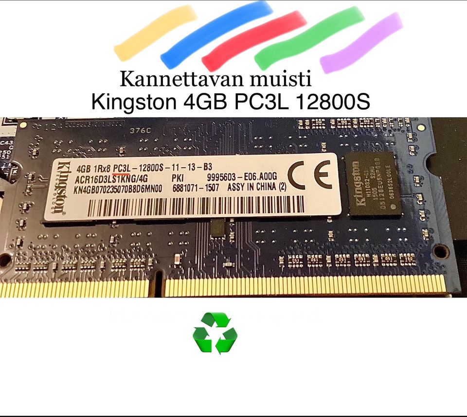 Kannettavan muisti 4 GB PC3L 12800S