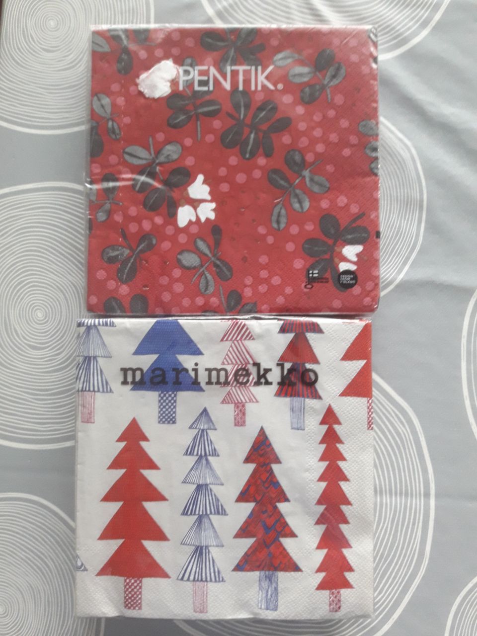 Uusi Marimekko & Pentik lautasliinat spk